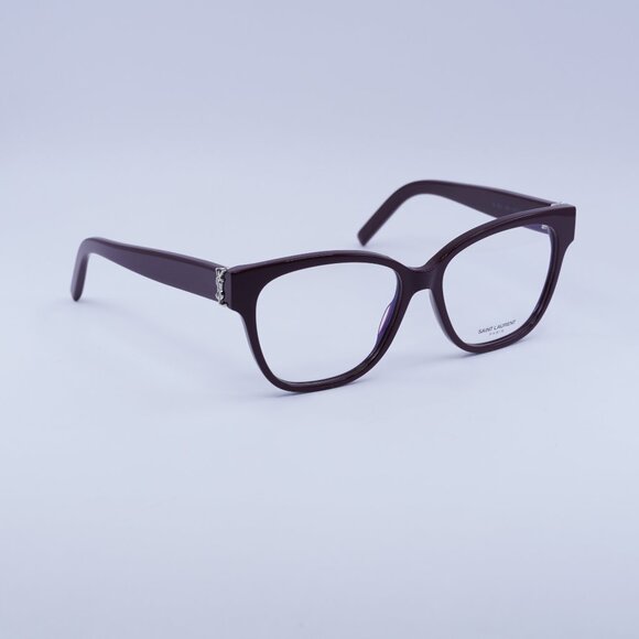 🕶️ New Saint Laurent SLM33 006 Eyeglasses - Burgundy Frame 53mm - Picture 1 of 12